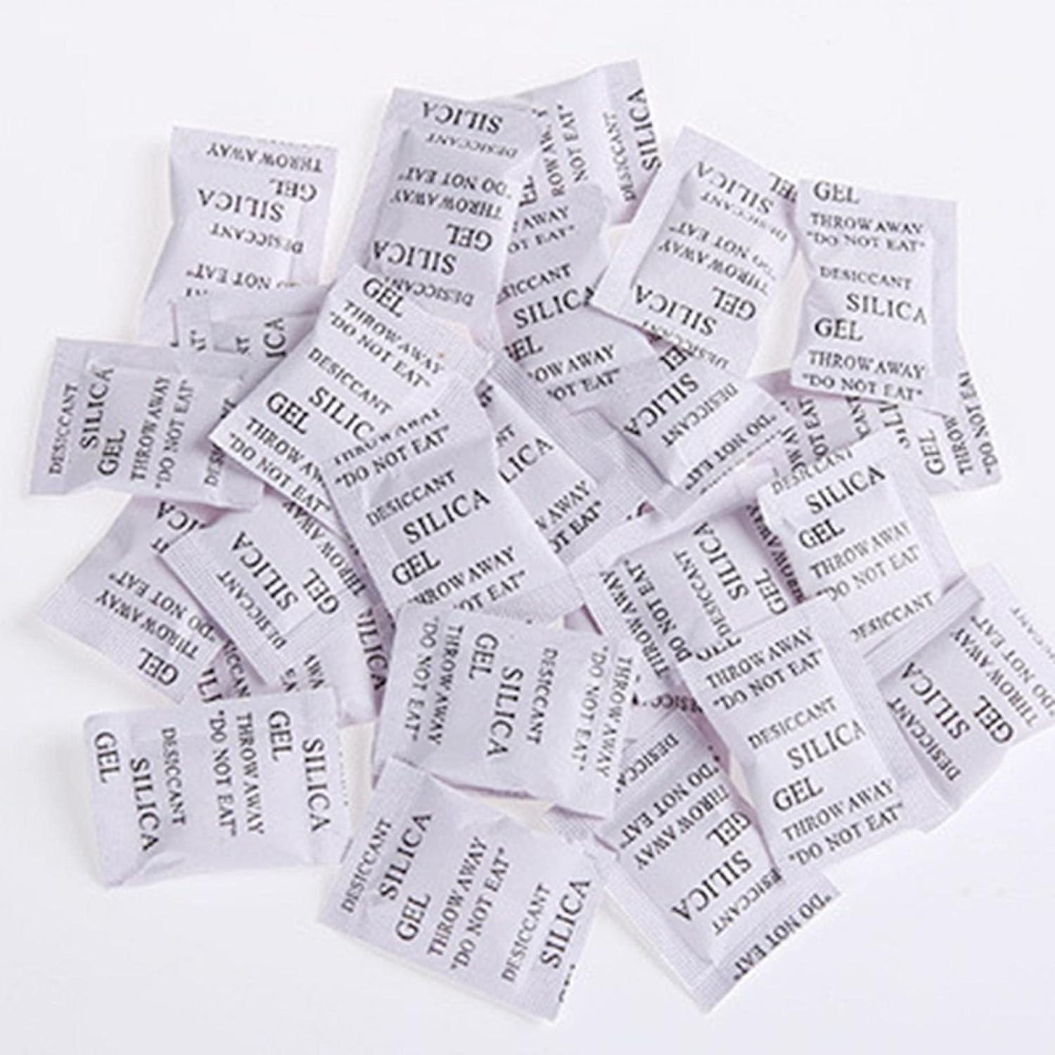 200 Pcs Food Grade Security Silica Gel Desiccant Pack Moisture Absorber Dehumidifier (Size:200 Pcs)