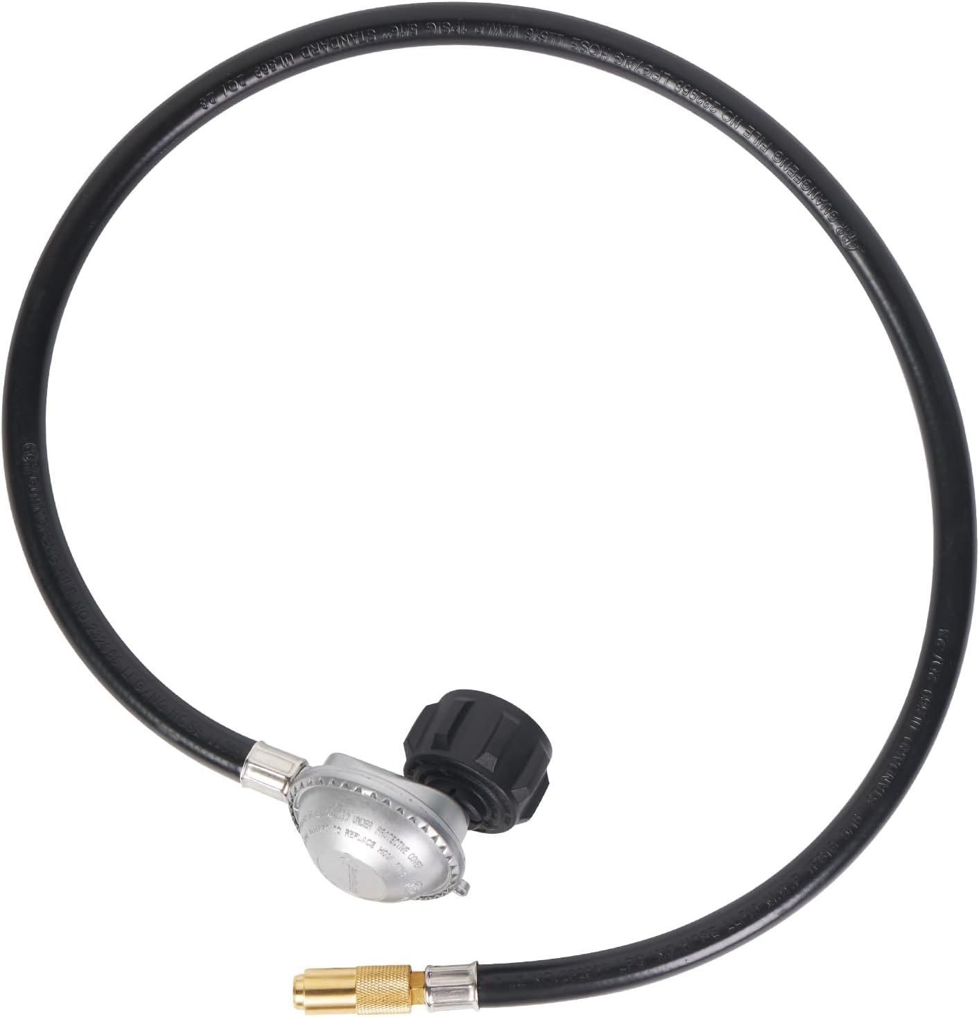 3 Feet Propane Adapter Hose and Regulator for Blackstone 17 & 22 Inch Flat Top Griddle, Switch to 20 Lb Tank