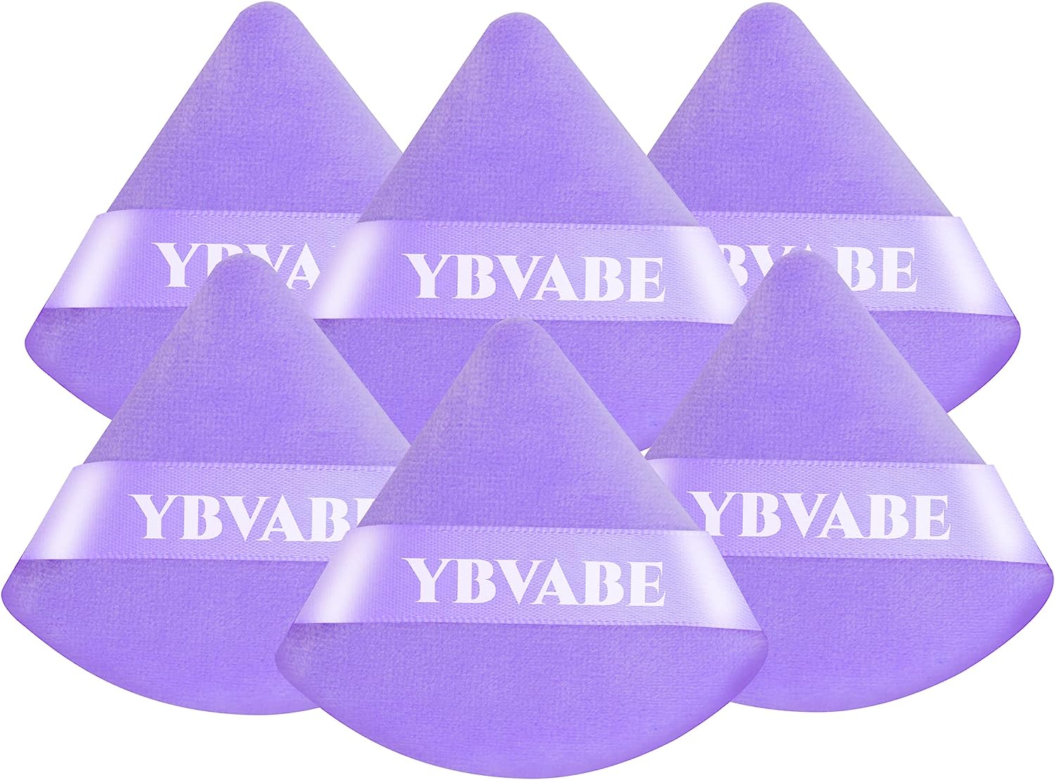 YBVABE Triangle Powder Puff Makeup Sponge,6 Pcs Ultra Soft Made of Cotton Vel... - Picture 12 of 14