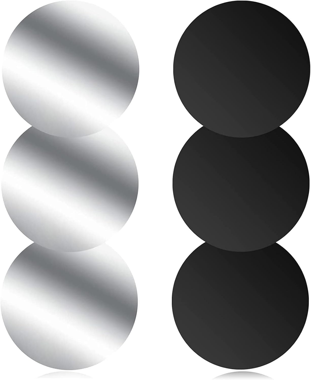 Czkonore Metallplatte Metallplättchen Selbstklebend, 6 Stück Handy Metall Platte