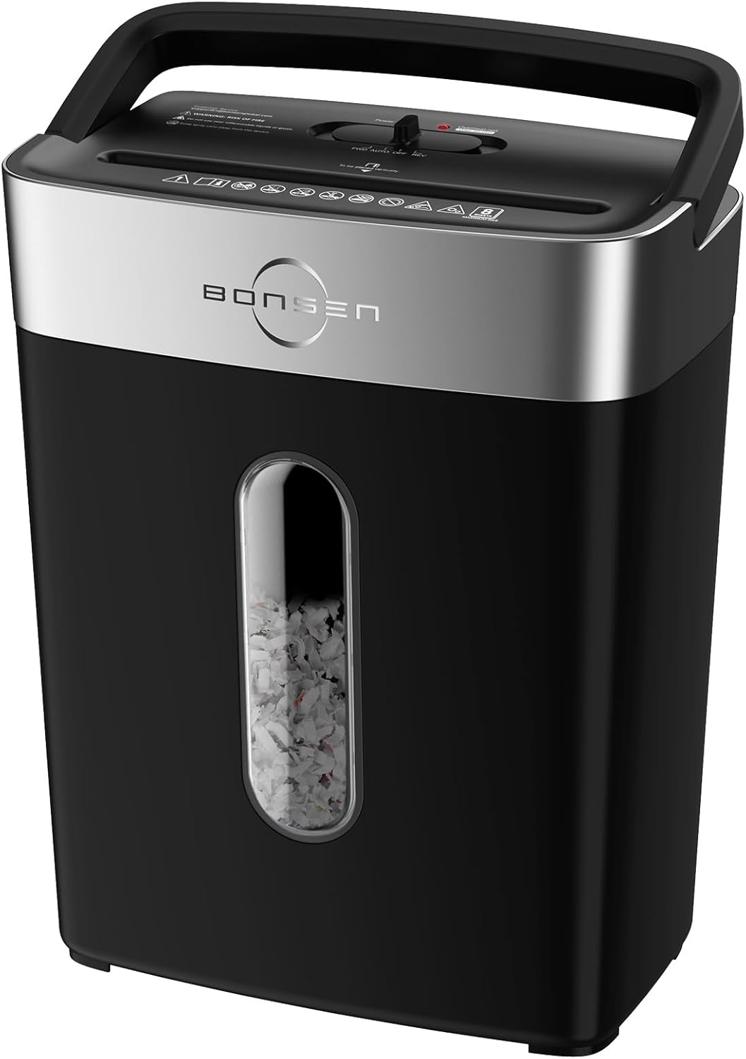 Shredder for Home Office, 4 Gallons 8-Sheet Cross Cut Credit Card Shredder, Small Paper Shredder for Home Use, High Security Level P-4, ETL Certification (S3101)