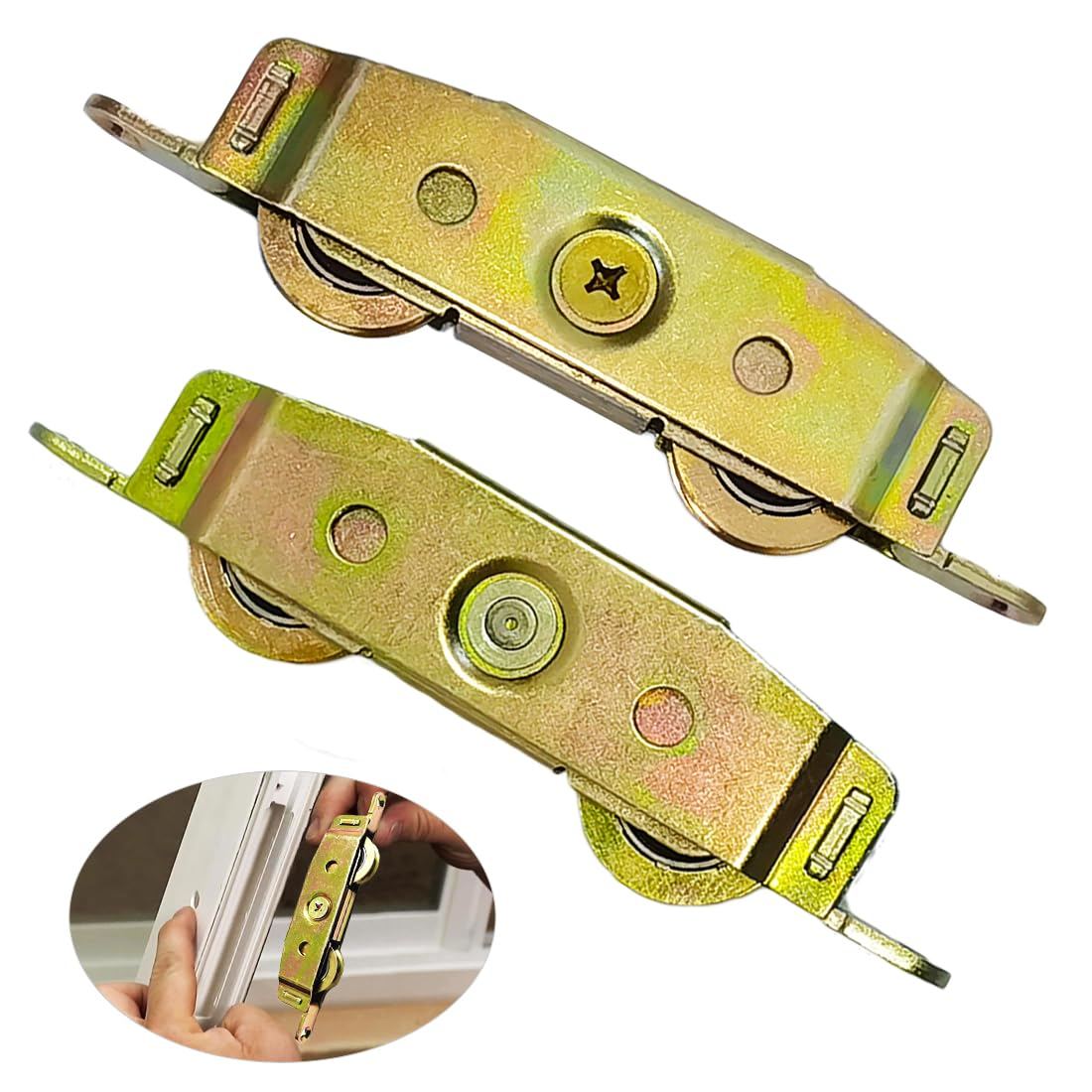 2 Pack Sliding Glass Door Rollers Replacement, 1-1/4