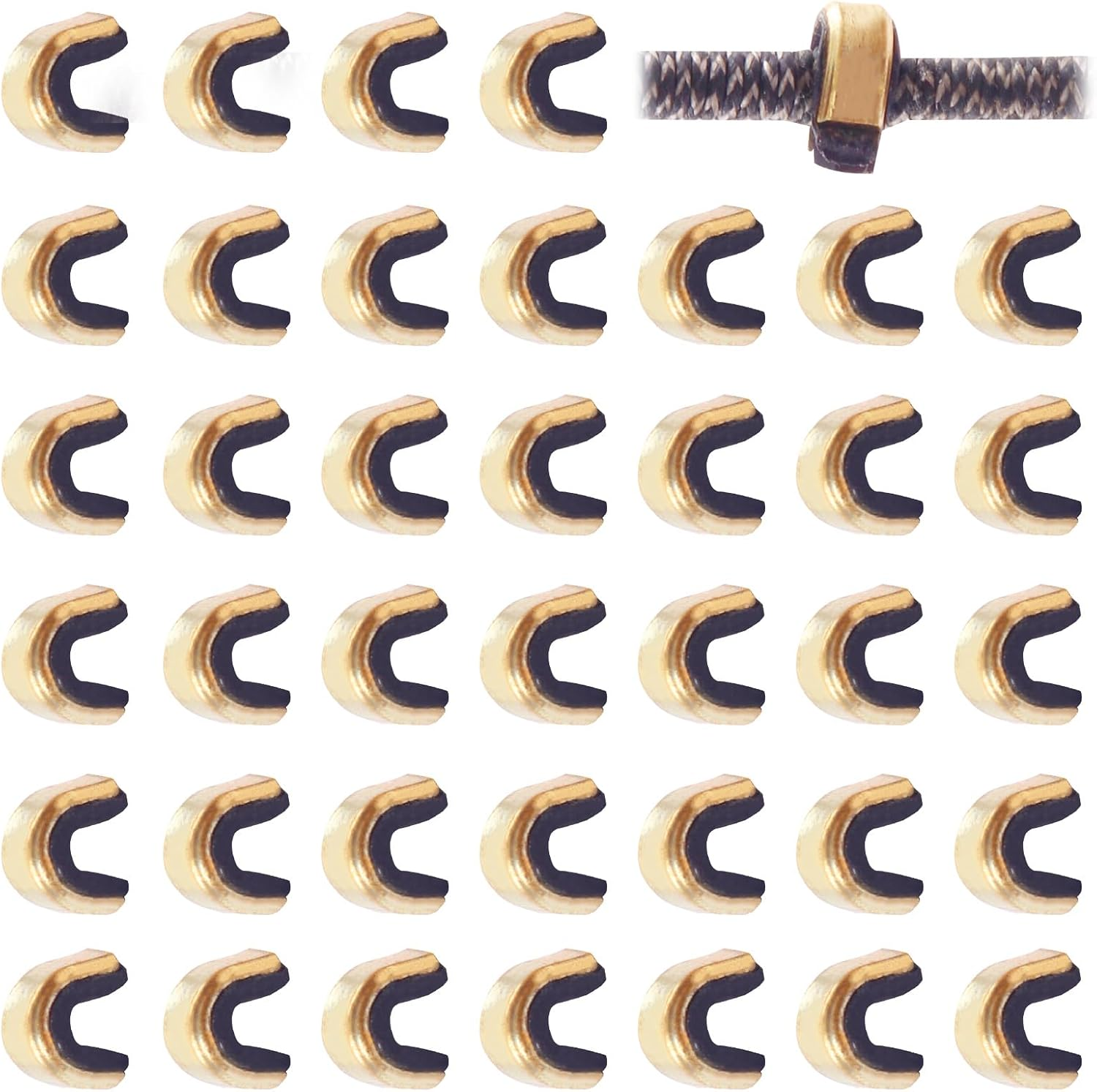 Bow String Nock Points - 40 Packs Arrows Bowstring Nocking Point Set Archery Acc