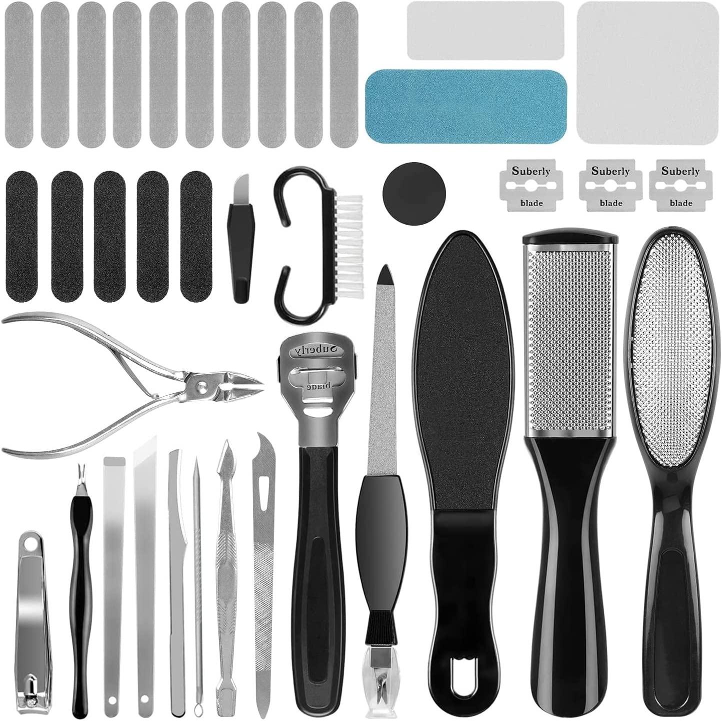 Juego Set De36 Manicura Y Pedicura Profesional Para Corta