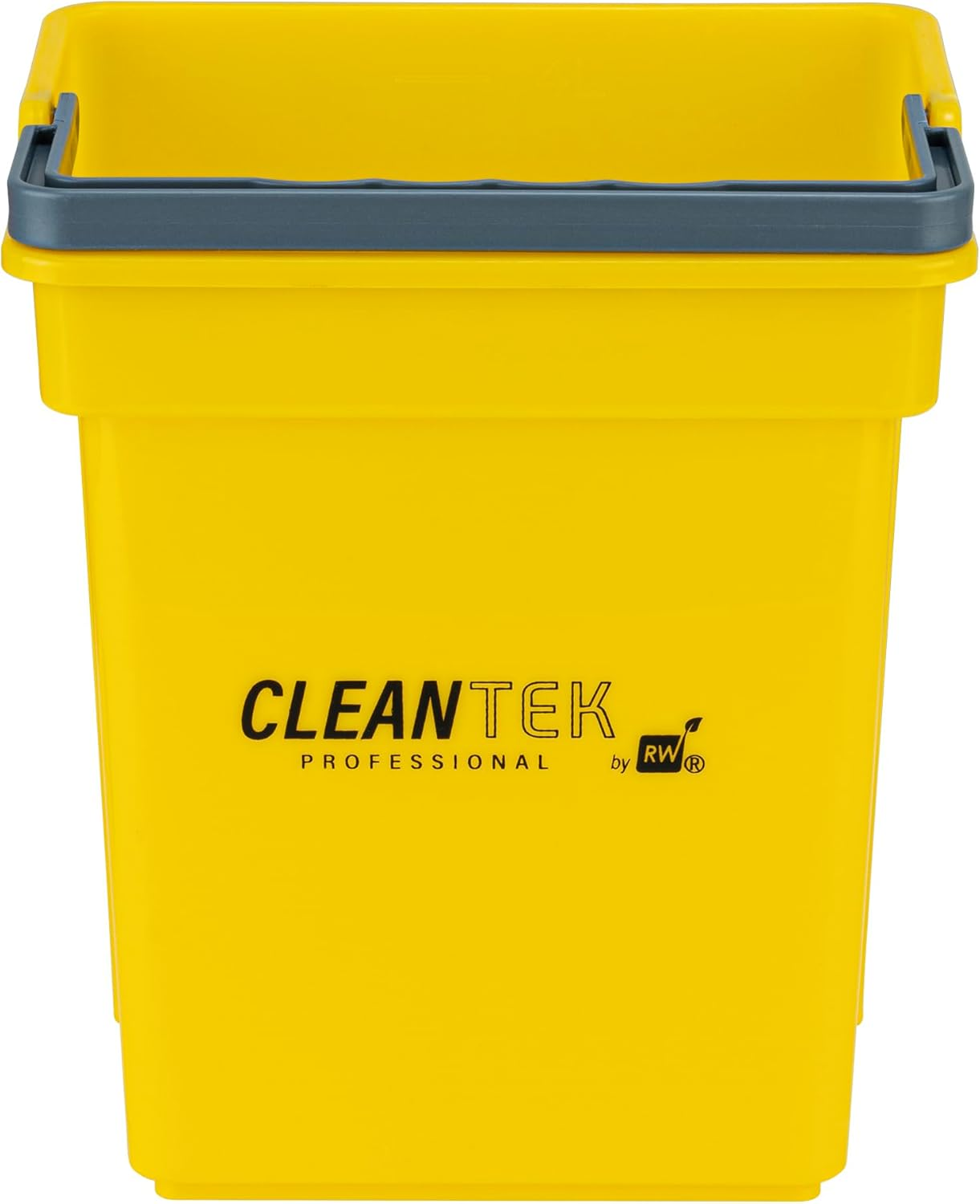 -Clean Tek Professional 4 Quart Cleaning Bucket, 1 Utility Pail with Handle - Heavy-Duty, Portable, Yellow Plastic Washing Pail, Perfect for Household, Outdoor, Car Wash and More