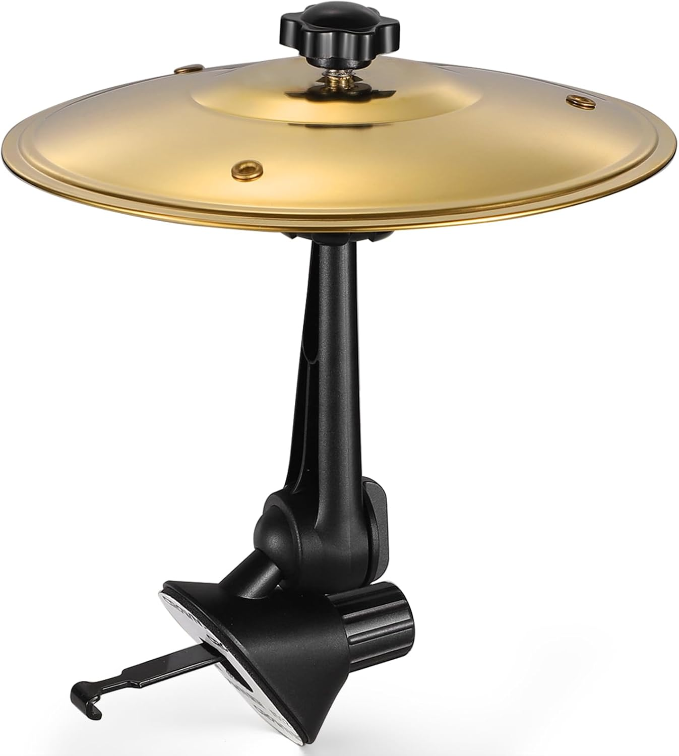 Car Crash Cymbal Air Vent, Gold Mini Drum Crash Cymbal For Car Vent, Crisp Metallic Sound Make Driving More Fun for Music Lover, Compact Car Accessory for Most Vehicles, Easy Installation