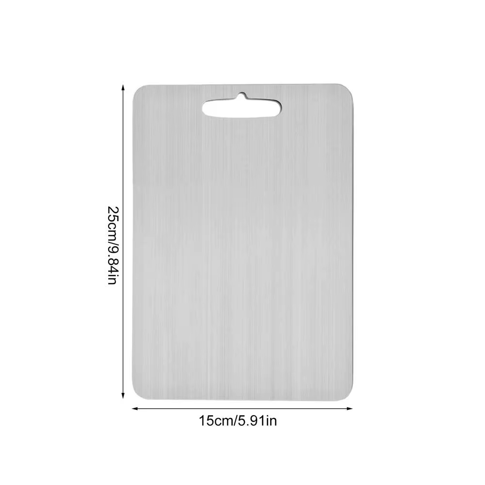 Premium Double-Thick Titanium Cutting Board for Home and Outdoor Cooking - Ideal for Meat, Fruits, Vegetables, and Bread