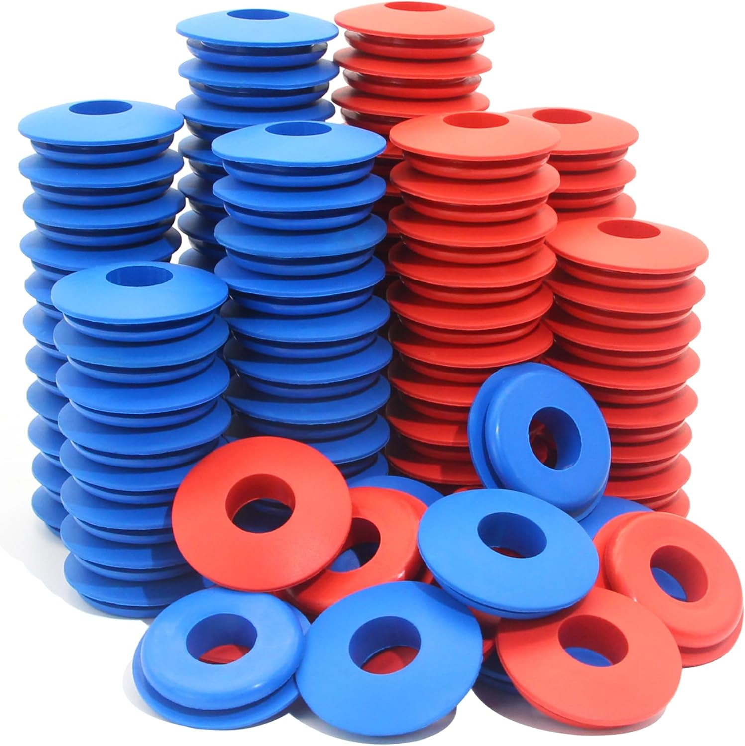 100 Pack Glad Hand Seals Rubber O Rings 50 Red 50 Blue Truck Trailer