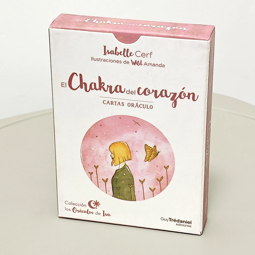 Romantic Love Oracle Deck 10.5*7.5Cm in Spanish Language 42 Pcs Heart Chakra Oracle Cards