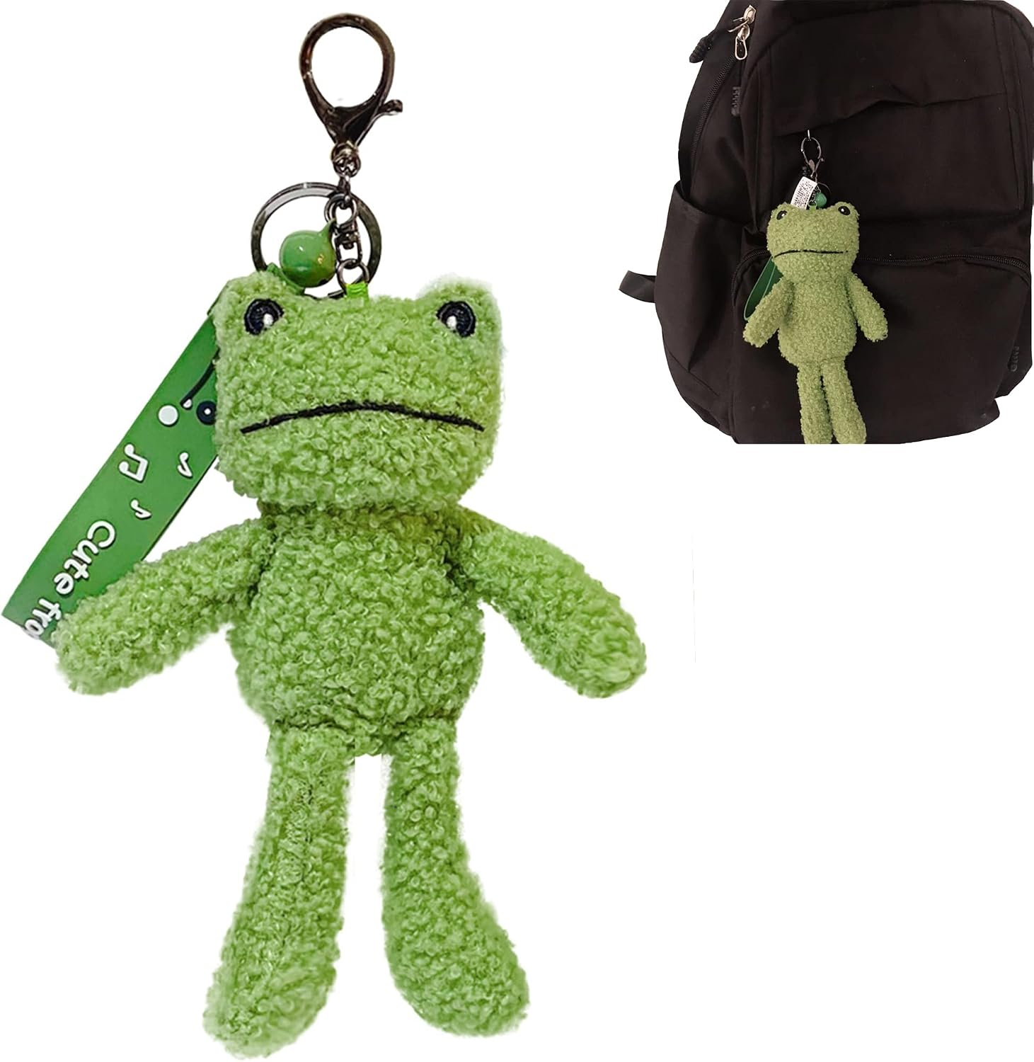 Llavero rana de peluche kawaii mochila bolso coche telefono regalo Navidad