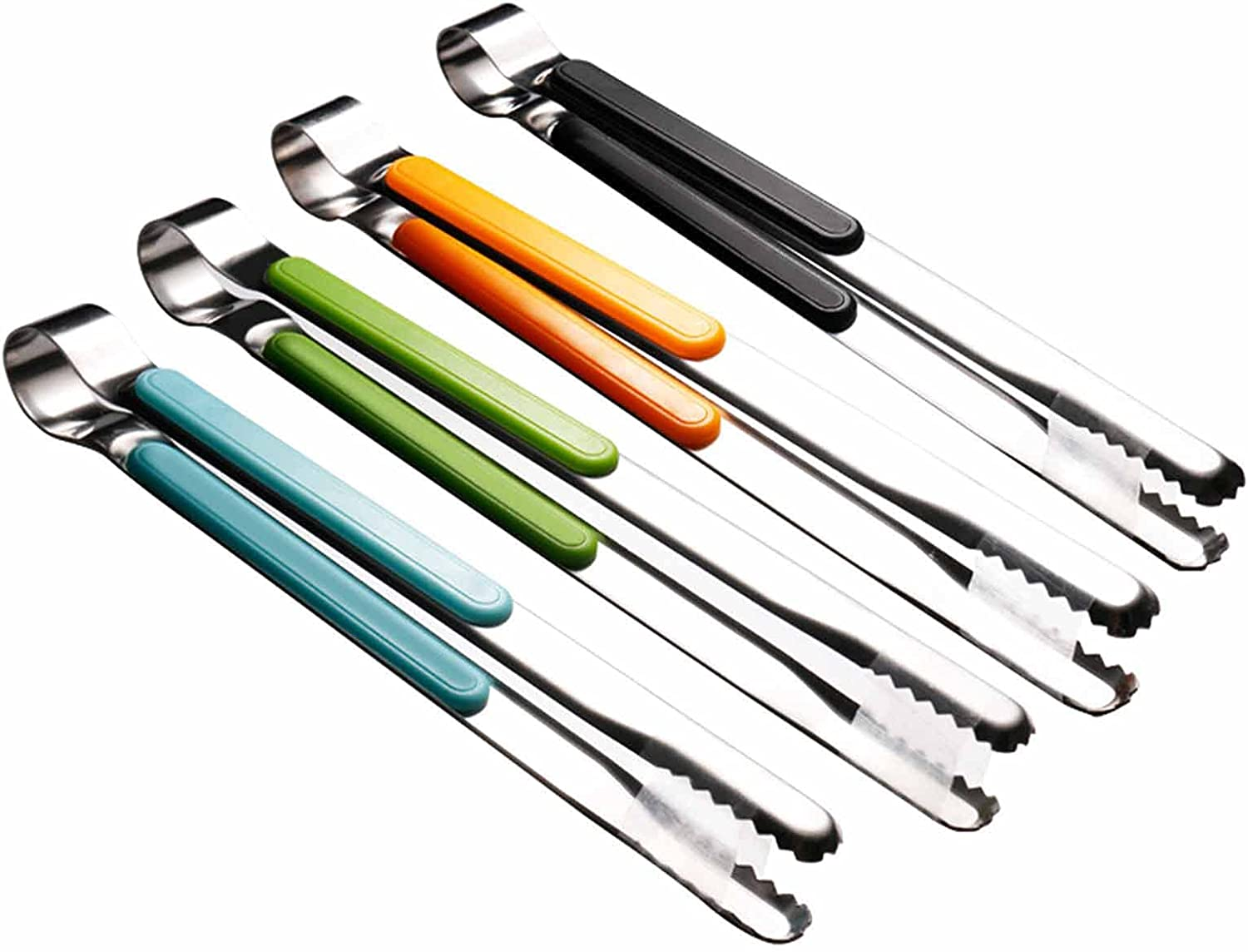4Pcs Stainless Steel Kitchen Tongs, Serving Tongs for Cooking, 10