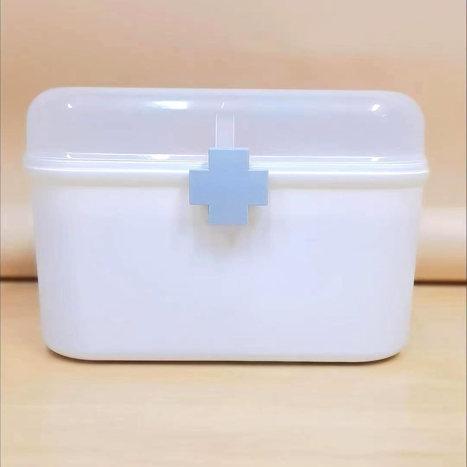 2 Layers Plastic First Aid Box with Portable Handle,Emergency Medicine Kit Ca... - Picture 10 of 14