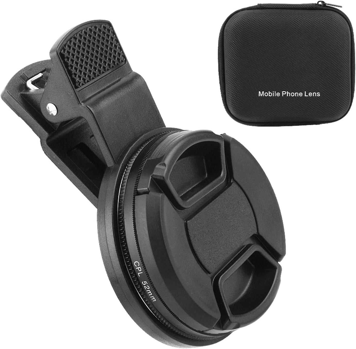 52Mm Clip-On CPL Phone Camera Lens Filter, Universal CPL Phone Camera Lens Polarizer Clip-On Cellphone CPL Filter Compatible with Iphonesamsung/Android Smartphones(Size:52Mm)