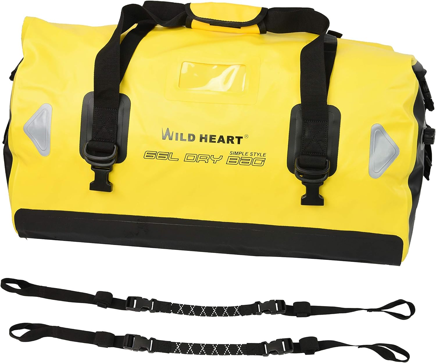 WILD HEART Waterproof Bag Duffel Bag 40L 66L 100L with Welded Seams Shoulder ... - Picture 2 of 14