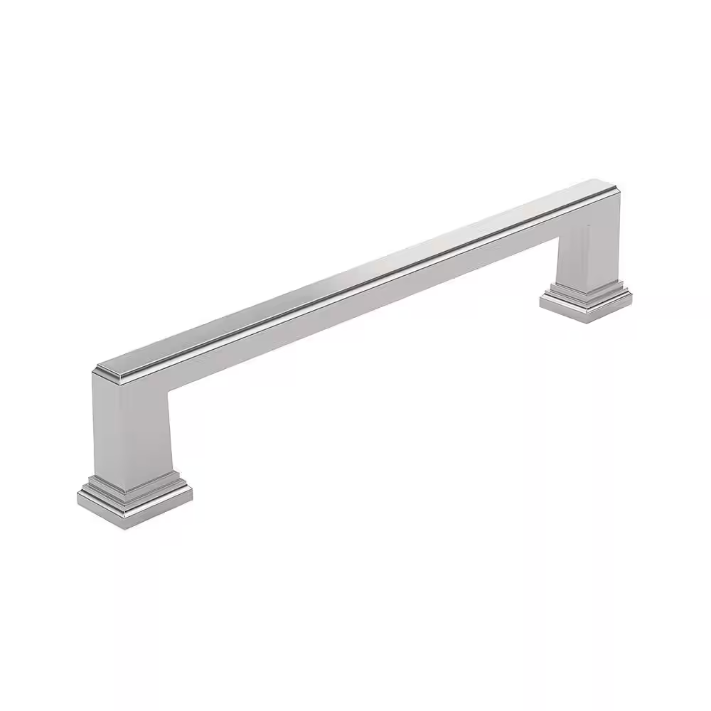 Mirabel Collection 6-5/16 In. (160 Mm) Classic Brushed Nickel Rectangular Cabinet Bar Pull