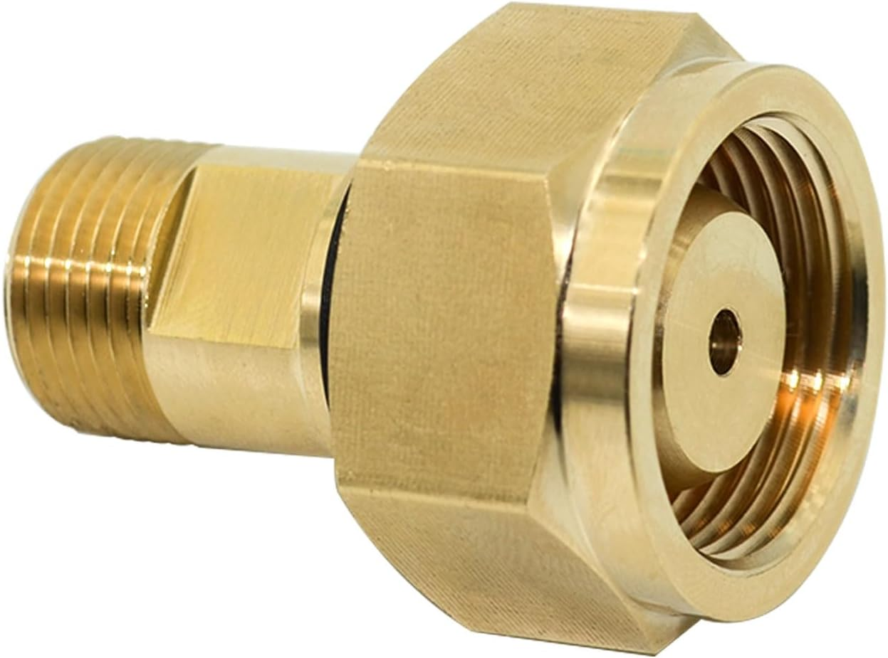CGA-520 B Tank to CGA-200 MC Acetylene Regulator Adapter, Brass