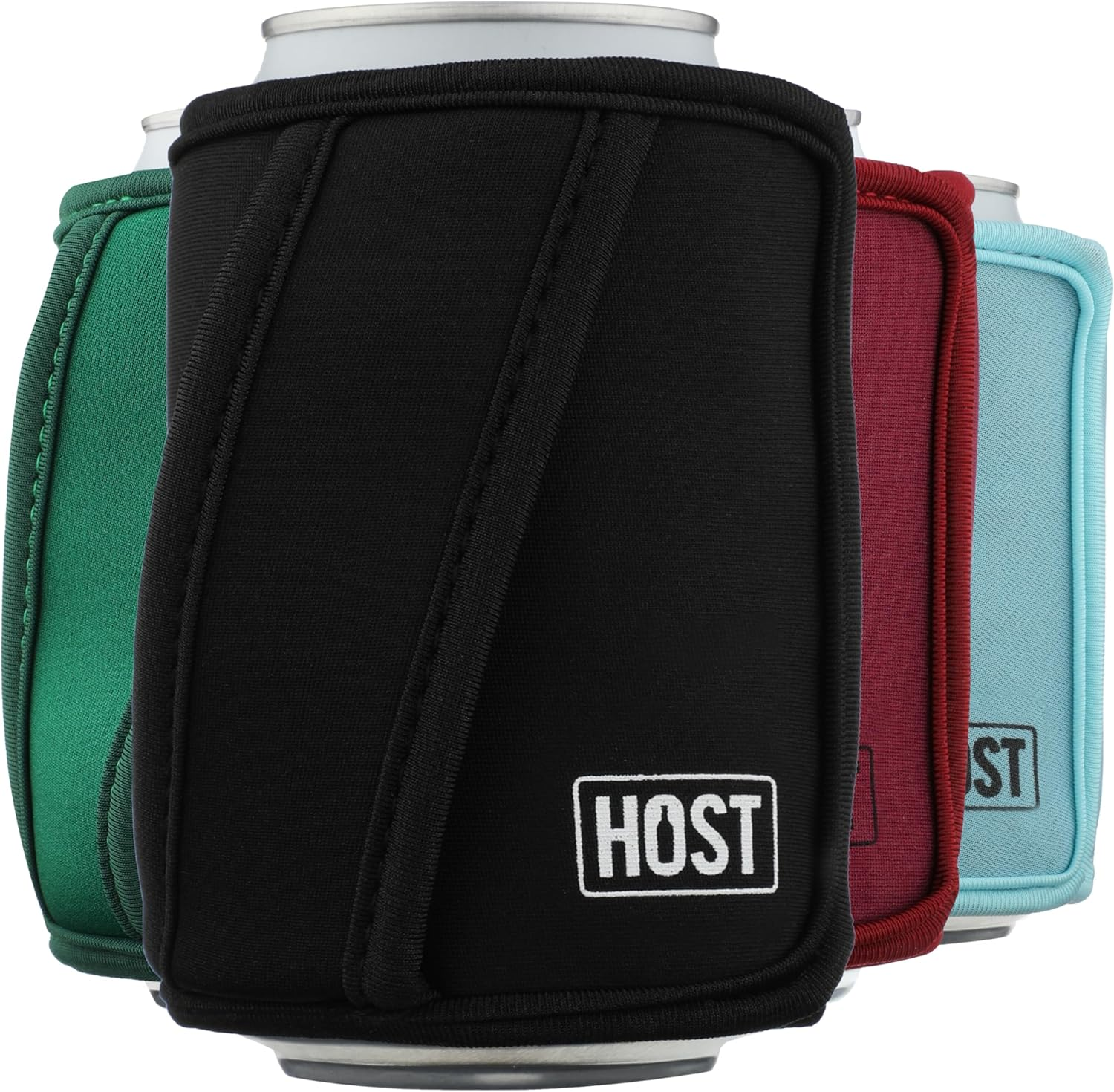 Insta-Chill Can Cooler Flexible Freezable Gel and Ice Pack for Regular 12 Oz Cans, Black