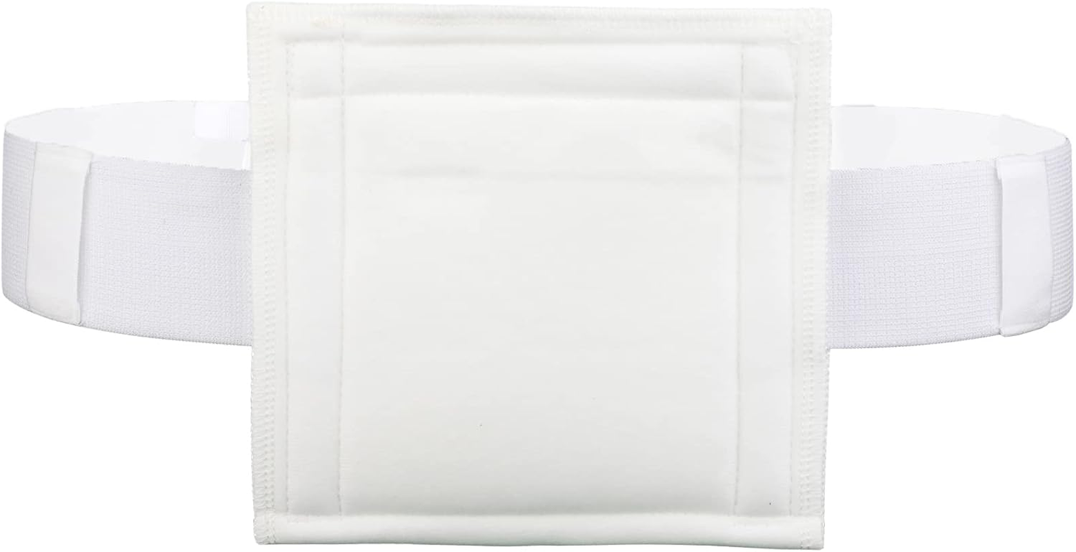 Breathable G Tube Holder Belt Large Square Sponge Feeding Tube Pouch for Gastrostomy J Peg Peritoneal Dialysis PD Peritoneal Dialysis Catheter Accessories Women Men Large