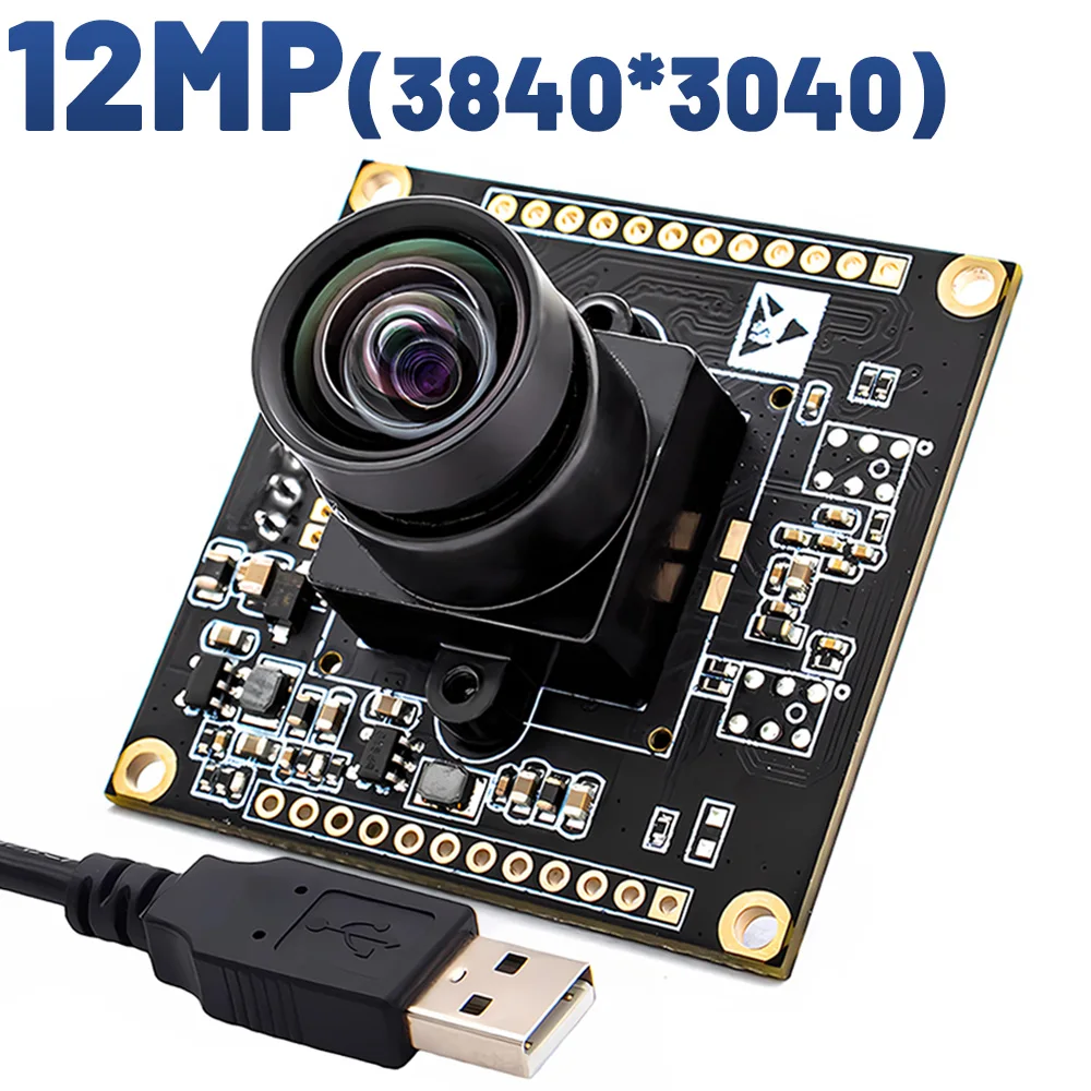 1080P 120FPS USB Camera Module 12MP 1/2.3 Inch IMX577 CMOS With No Distortion Lens Plug And Play For Live Video Teaching Meeting