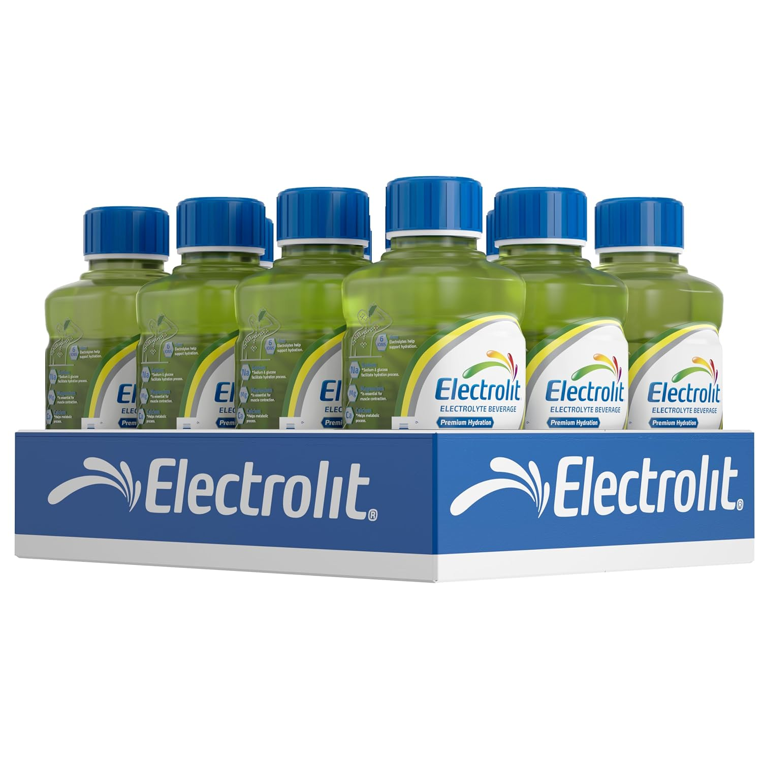 Electrolit, Electrolyte Beverage, Cucumber-Lime, 21 Fl Oz (12 Pack)