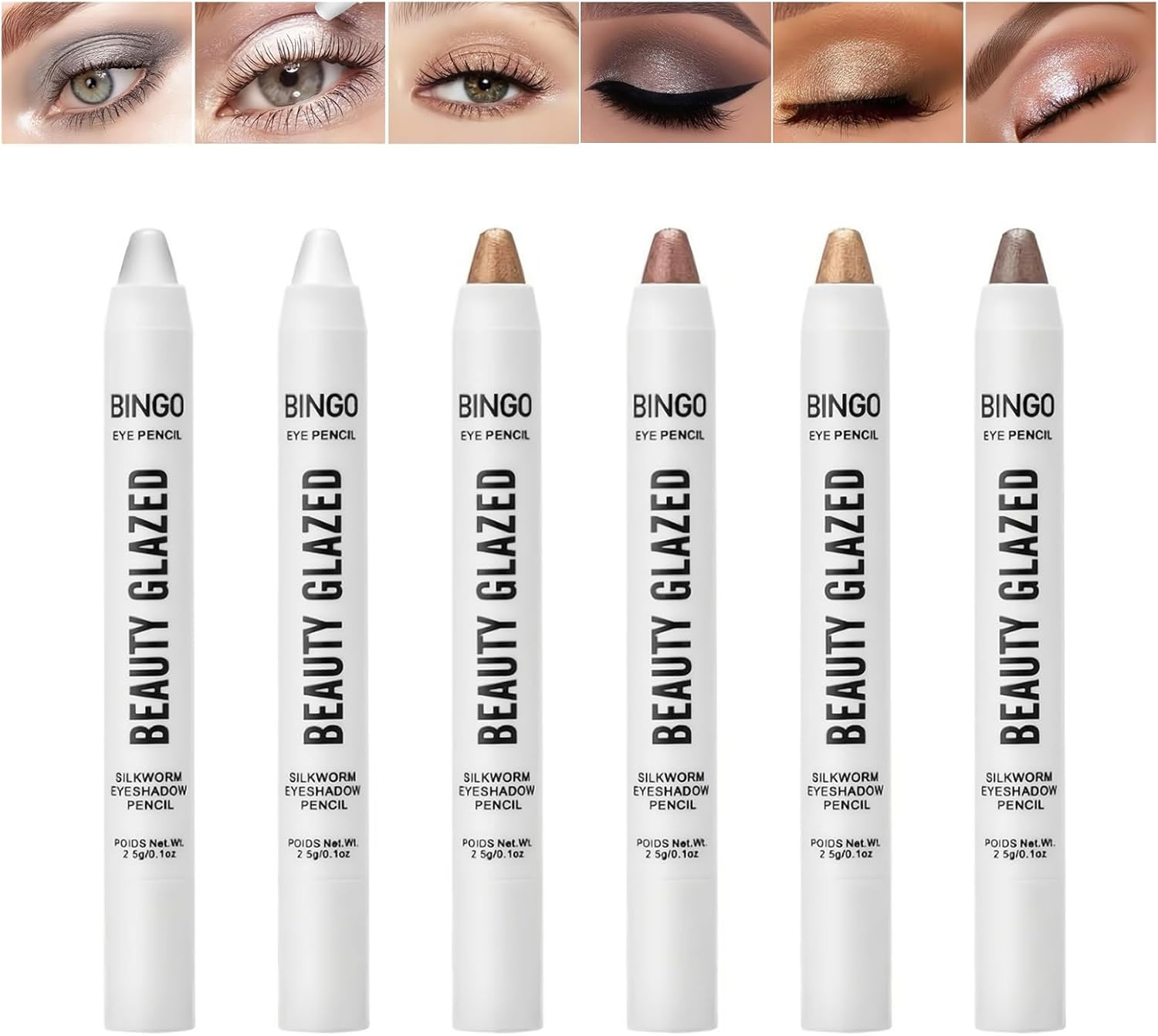 EnMart Eyeshadow Stick, Glitter Smooth Eyeshadow Pen, Matte Eye Shadow Stick,... - Picture 12 of 15
