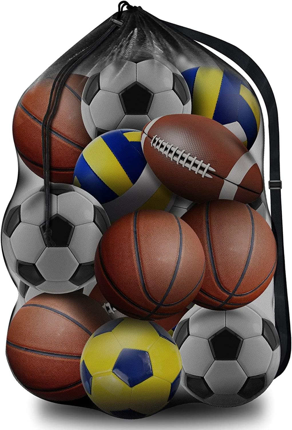 Ball Bags BROTOU Extra Large Sports Ball Bag Mesh, Basket Team