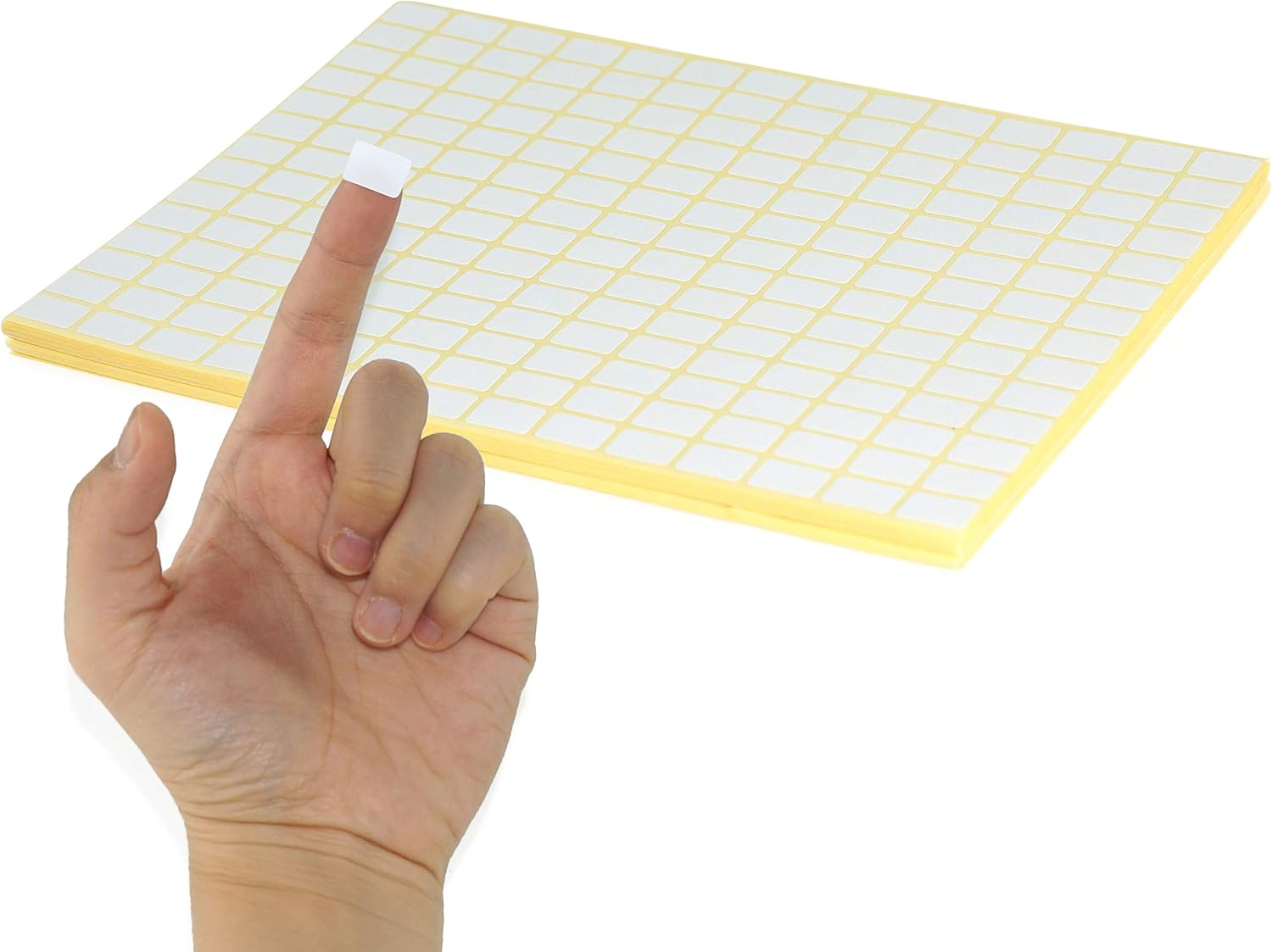 Pack of 5880, 30 Sheet White Rectangle Labels Small Blank Stickers Self Adhesive