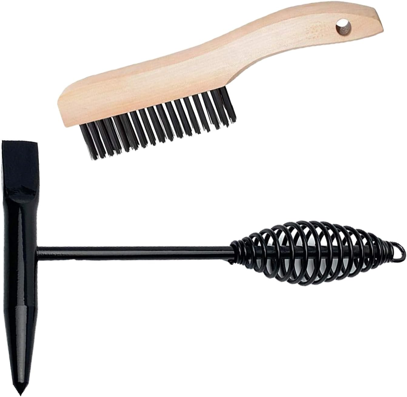 2 Pack Welding Chipping Hammer and Wire Brush Set, 11