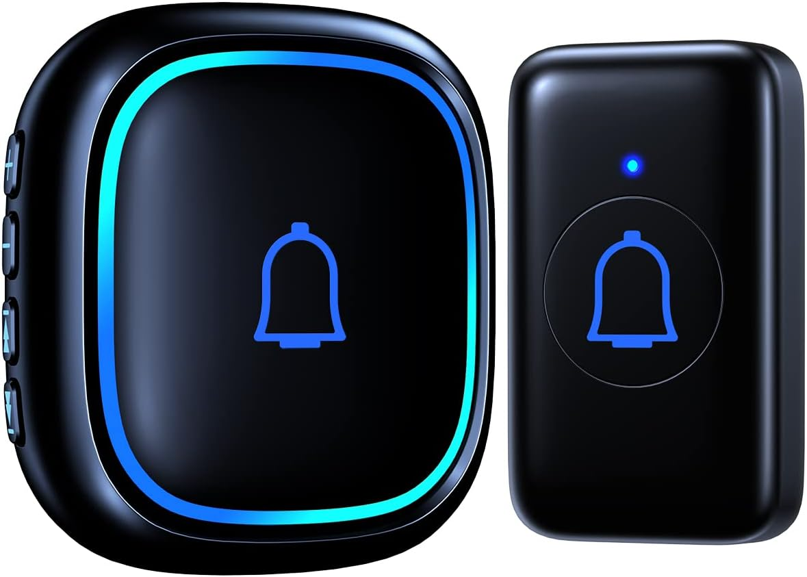 SECRUI Wireless Doorbell, Waterproof Plug In Doorbell With
