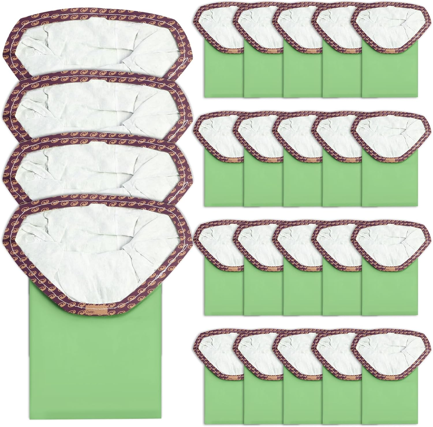 24 Pack 107314 Micro Filter Vacuum Bags Compatible with Proteam 6 QT Backpack Vacuum, Super Coach Pro 6, Provac FS 6, Gofit 6, Gofit 6 plus and Gofree Flex Pro II