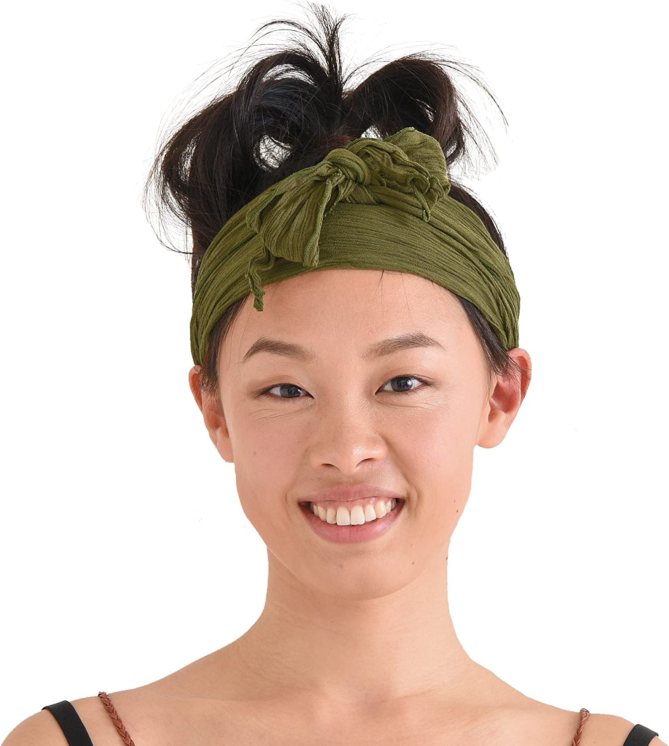 CHARM Womens Headband Boho Headwrap Turban Head Wrap Festival Mens