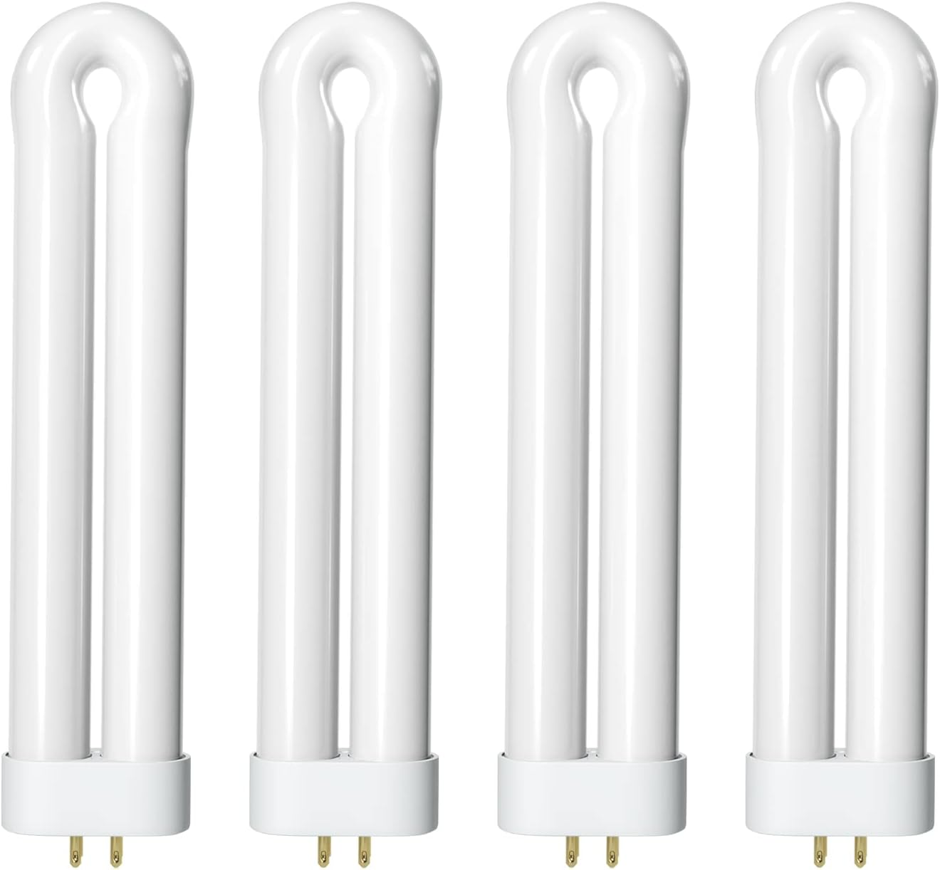 Bug Zapper Replacement Light Bulb for 15W Insect Attracting Lamp with 4-Pin Base, Ful 15W-BL U Shaped Twin Tube Bulb for Outdoor Mosquito Zapper, 4 Pack