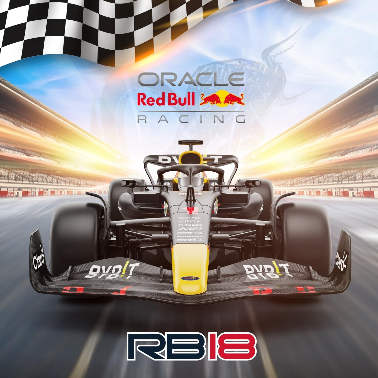 Rastar 1/12 F1 Red Bull Car, Oracle Red Bull Racing F1 RB18 Remote Control Ca... - Picture 3 of 15