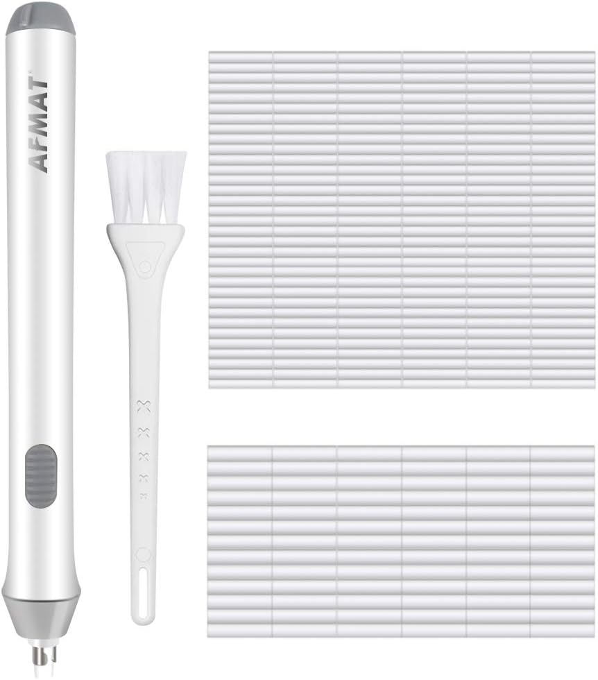 Electric Eraser for Drawing, Battery Operated Eraser with 140 Refills, Electric Erasers Kit for Artist, Art Erasers for Painting, Sketching, Drafting, Detailer Tool for Crafting EEW001(White)