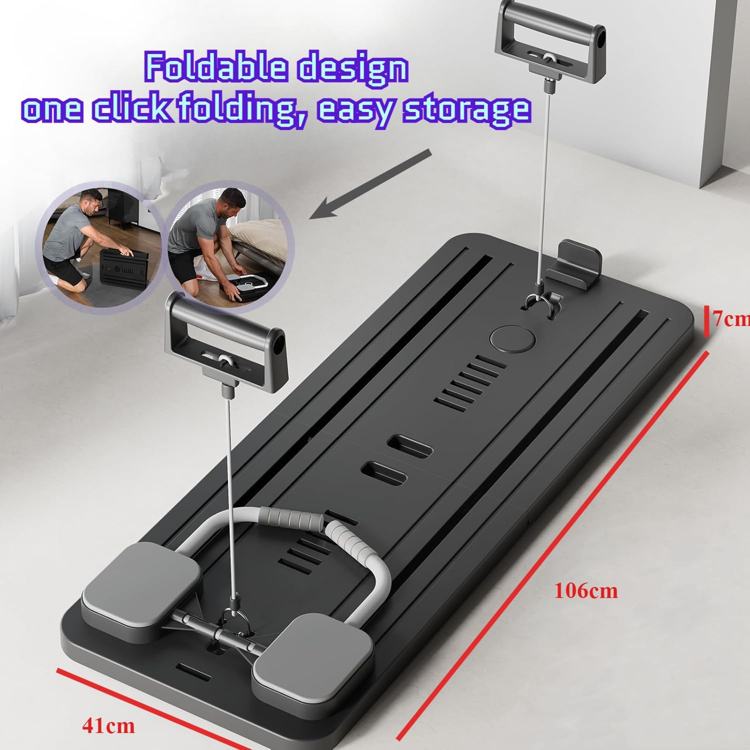 CHUCII Pilates Board, Pilates Reformer Set, Multi Functional Foldable Pilates... - Picture 7 of 13