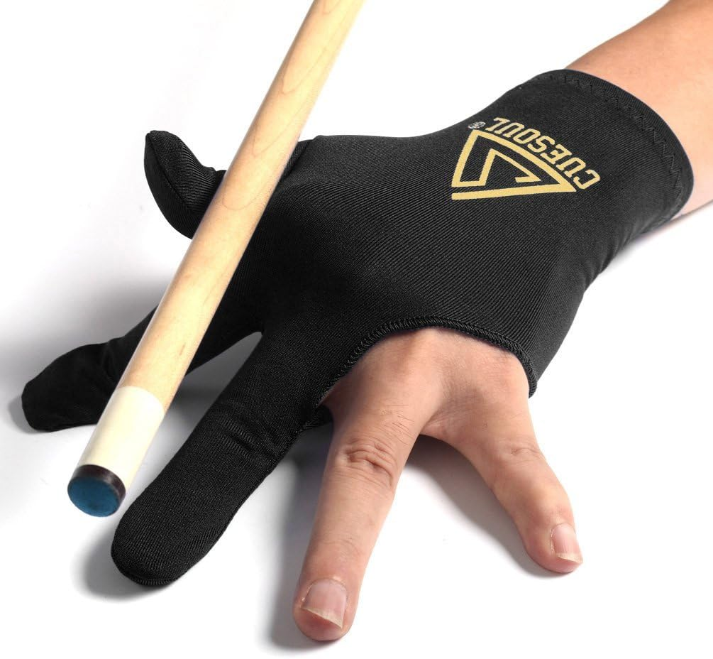 CUESOUL 10Pcs/Set 3 Finger Billiards Gloves Pool Cue Gloves