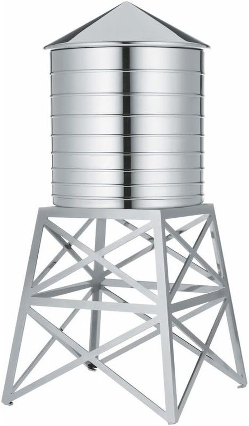 Alessi Flower Vase, Silver, 12.00 X 12.00 X 27.00 Cm