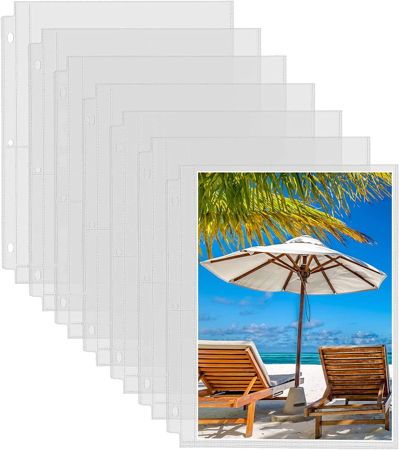 fabmaker card sleeves Top Load Binder Holds 360 Cards, Portable Binder with Retractable Handle, Side Loading Trading Card Storage for 3