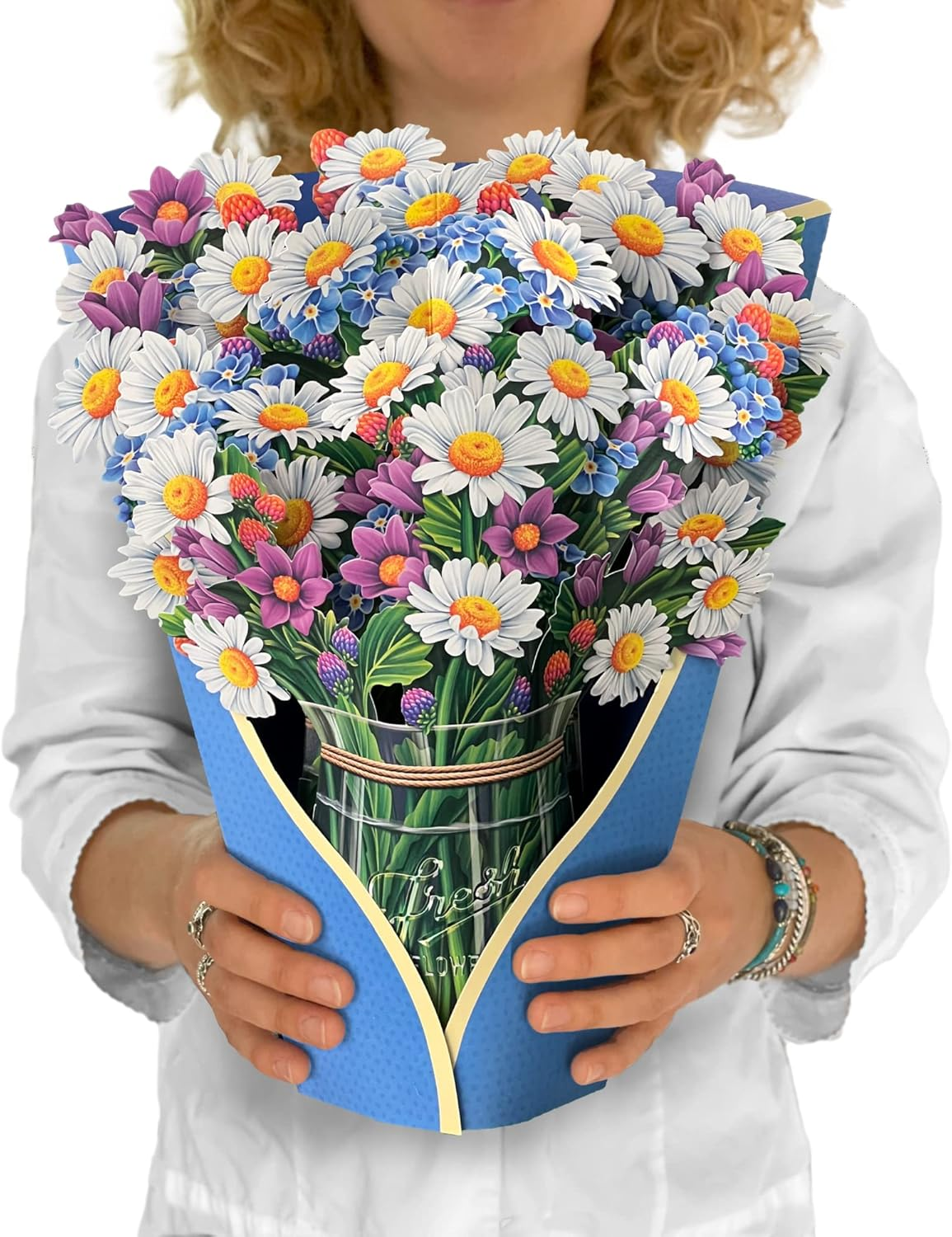 CNLITIHEKA Pop Up Flower Cards, Flower Bouquet Popup Greeting - View #10