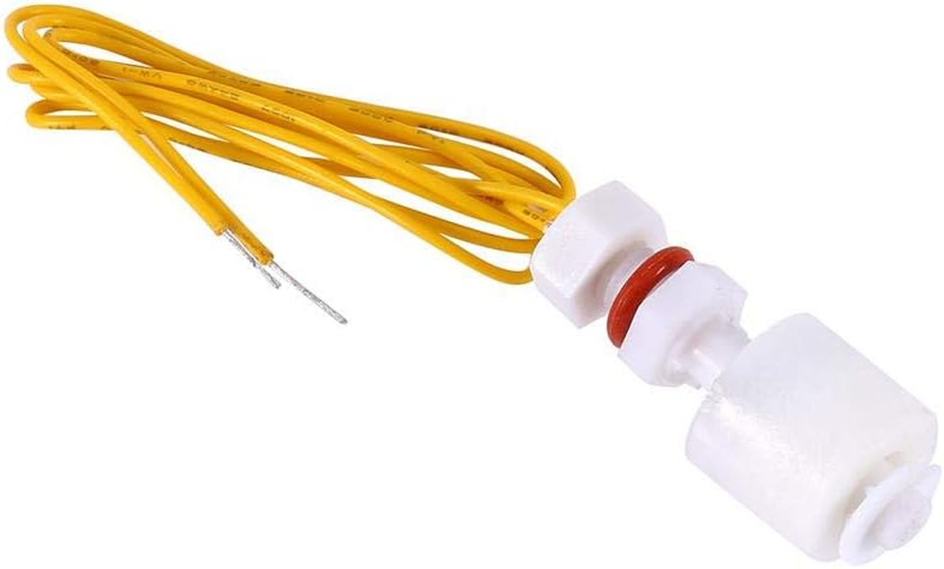 Float Switch 10W DC110V 0.5A Horizontal Liquid Level Sensor for Fish Tank Saltwater Tank Freshwater Tank Gardening Water Level Indicator Alarm -30~125°C