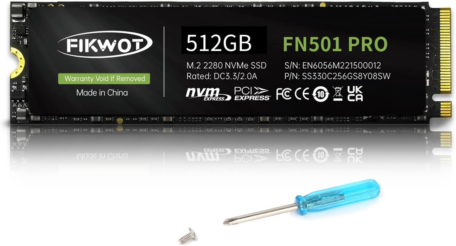 FN501 Pro 512GB Nvme SSD - M.2 2280 Pcie Gen3 X4 Internal FN501 Pro 512GB Nvme SSD - M.2 2280 Pcie Gen3 X4 Internal
