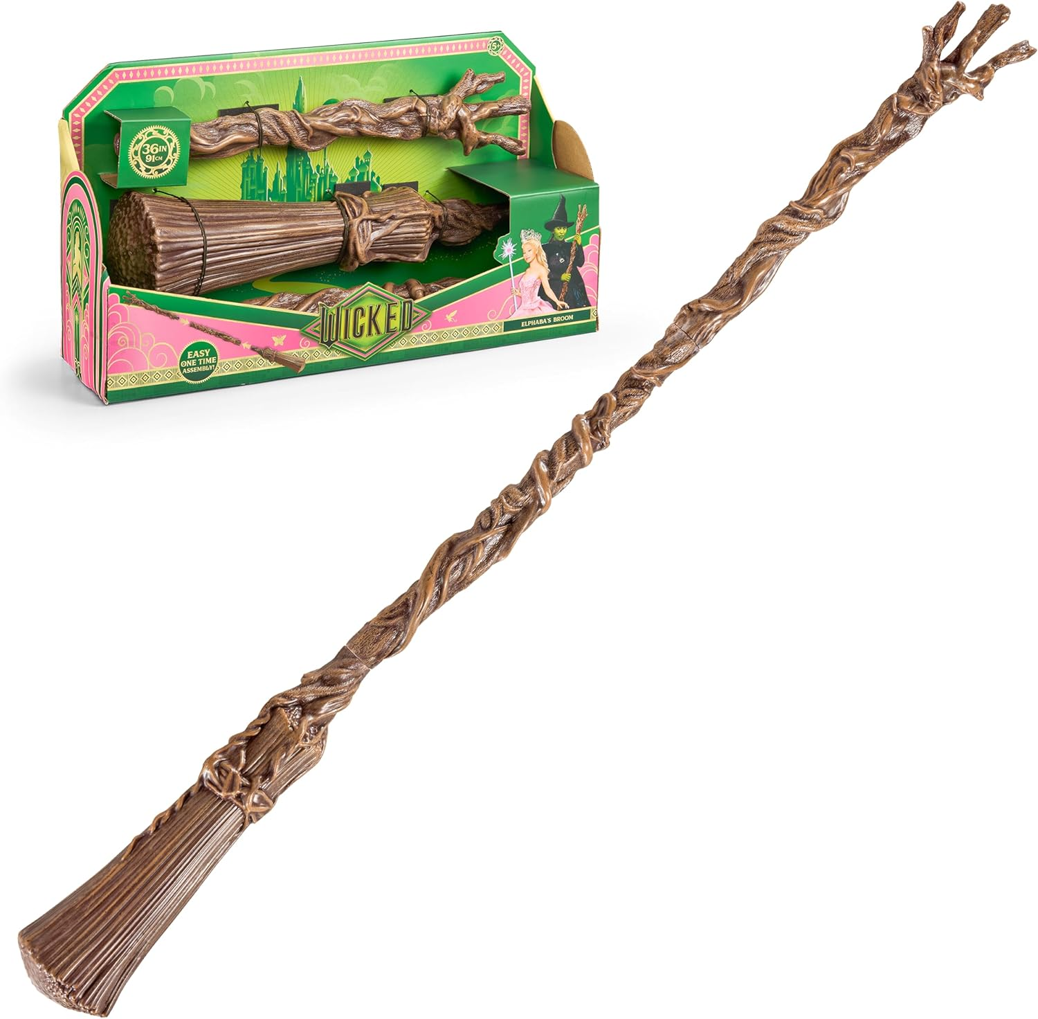 Wicked Elphaba'S Broom Measures approximately 36” long when assembled    