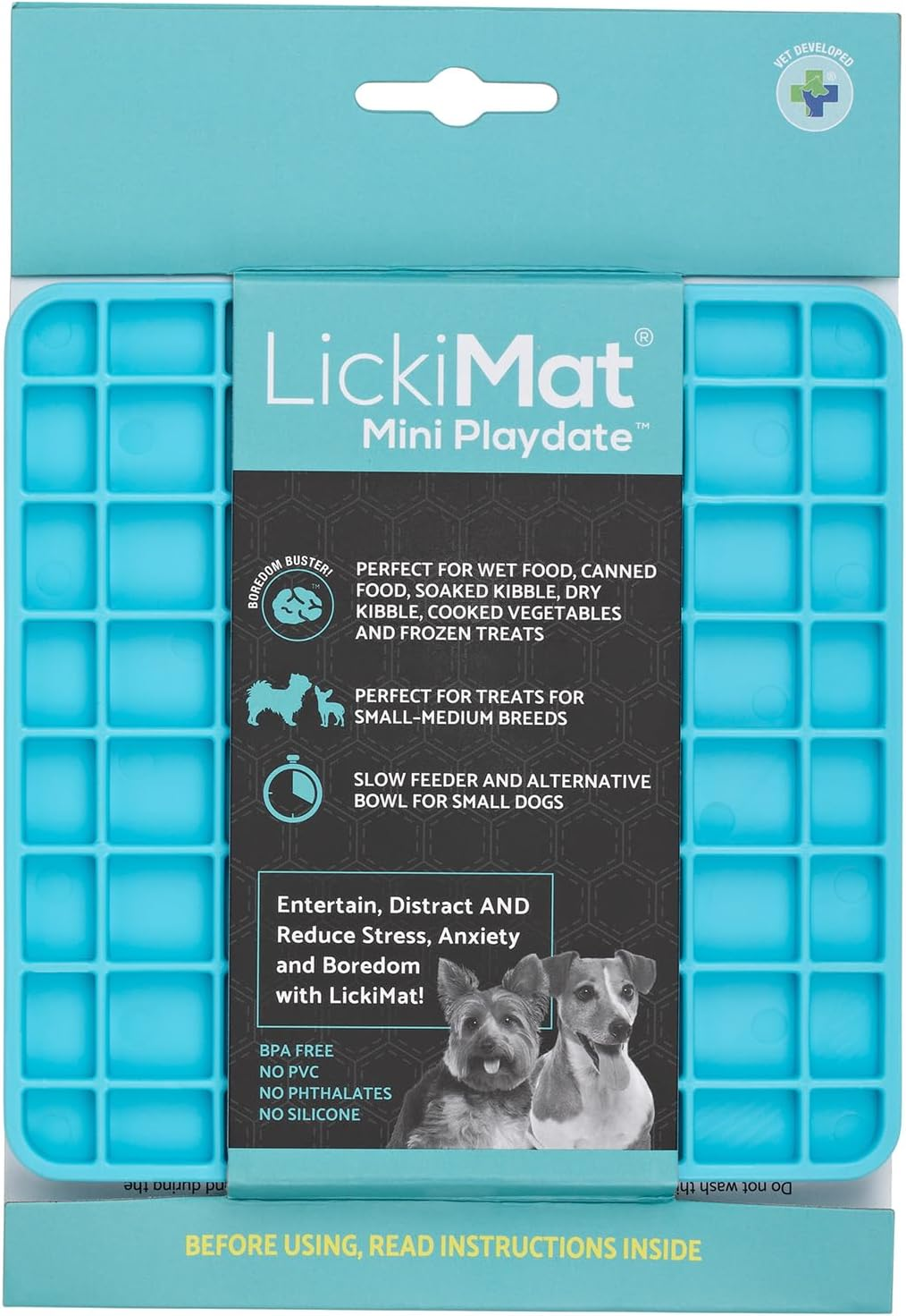 LickiMat Mini Classics - Interactive Pet Feeding Mat for Dogs, Slow Feeder wi... - Picture 23 of 24