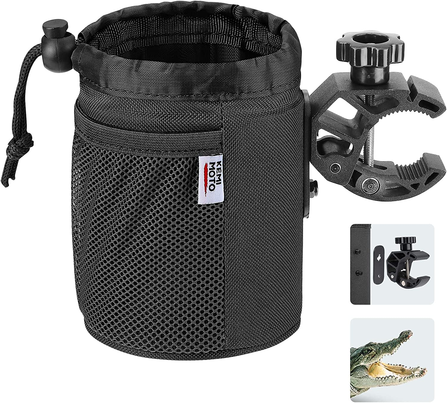 Kemimoto Motorcycle Cup Holder, Oxford Fabric Motorcycle Drink Holder