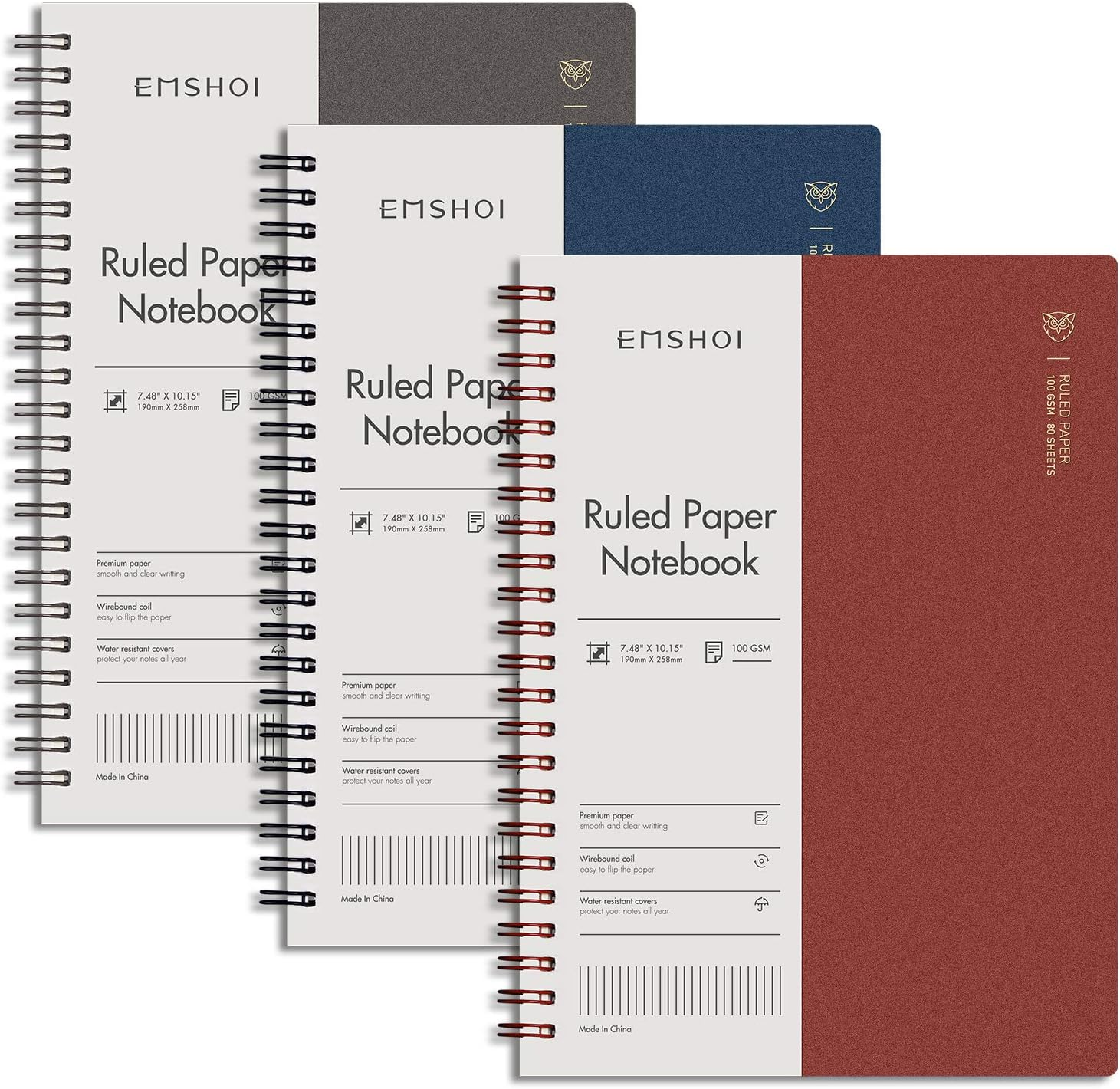 Lined Journal Spiral Notebook 7.48