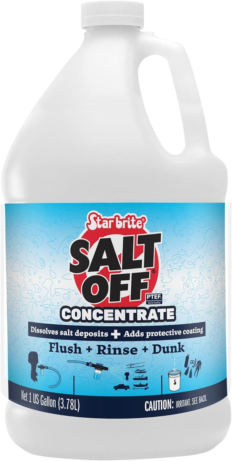 Salt off Concentrate - Ultimate Salt Remover Wash & Marine Engine Flush for Boats, Vehicles, Trailers, and More - 128 OZ Gallon (093900N)
