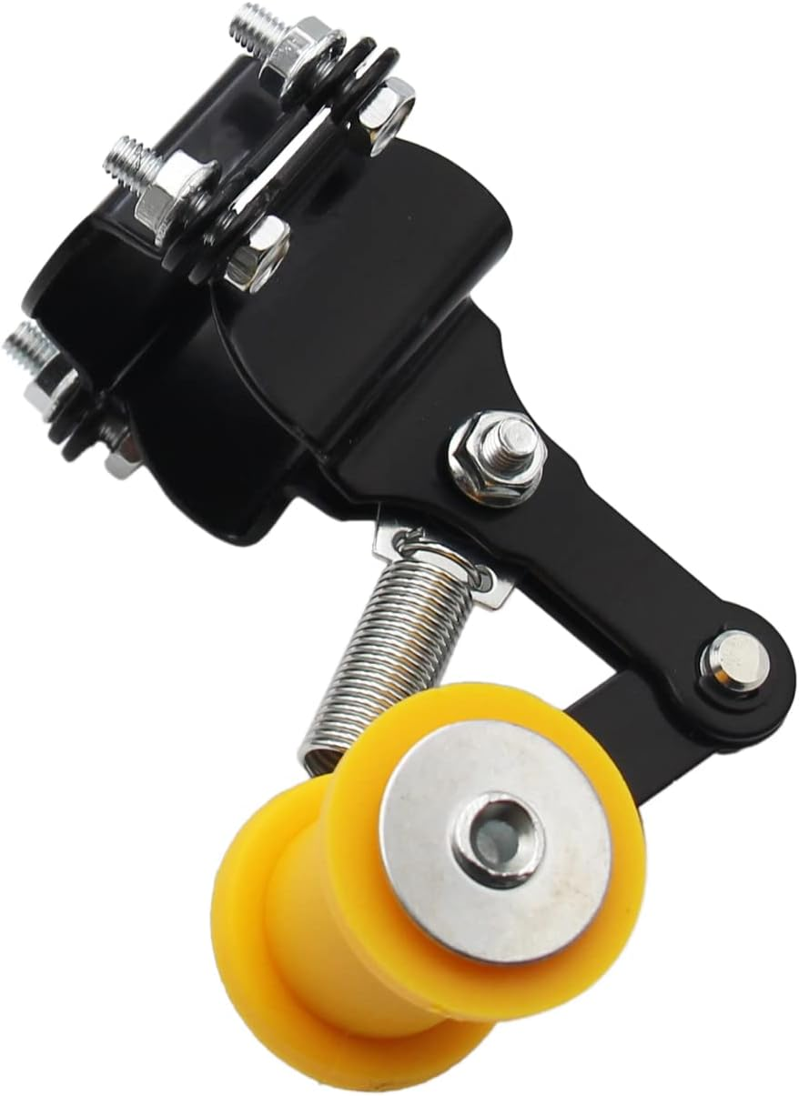 Chain Tensioner Guide Assembly Universal ATV Mini Bike Dirt Bike Go Kart (Yellow1)