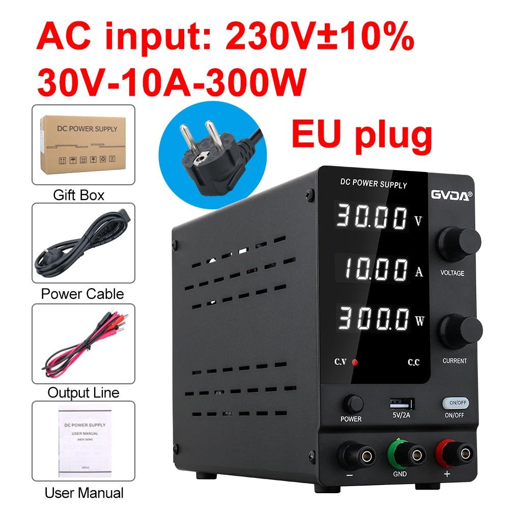 Adjustable DC Regulated Power Supply Switchable Laboratory Lab Bench Power Source Stabilized Switch Power Supply Stabilizer