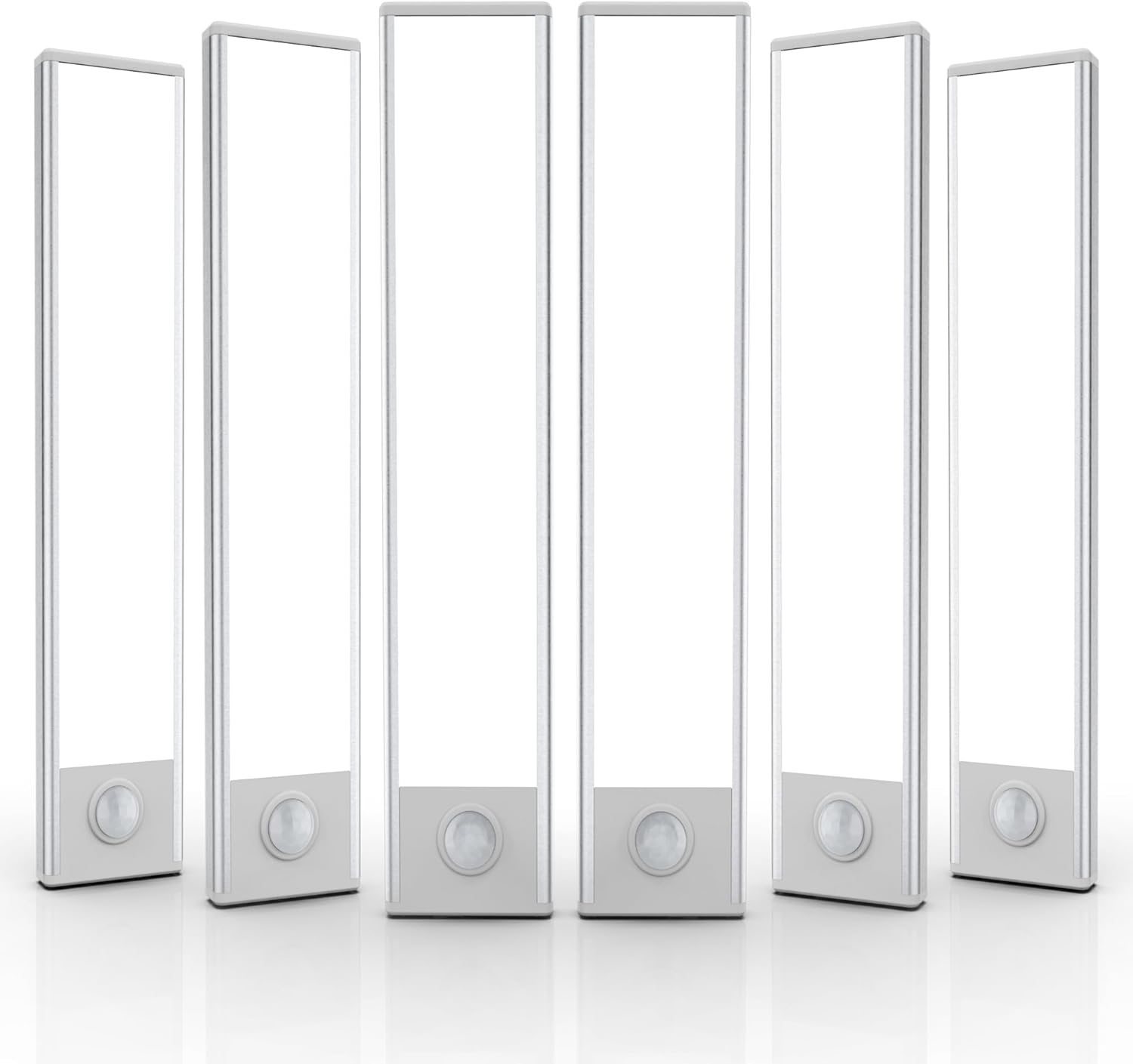 Under Cabinet Lighting，6 Pack Motion Sensor Light Indoor，Wireless USB Rechargeable Magnetic Closet Lights，32 LED Under Counter Lights for Kitchen，Wardrobe，Hallway，Stairs，8 inch