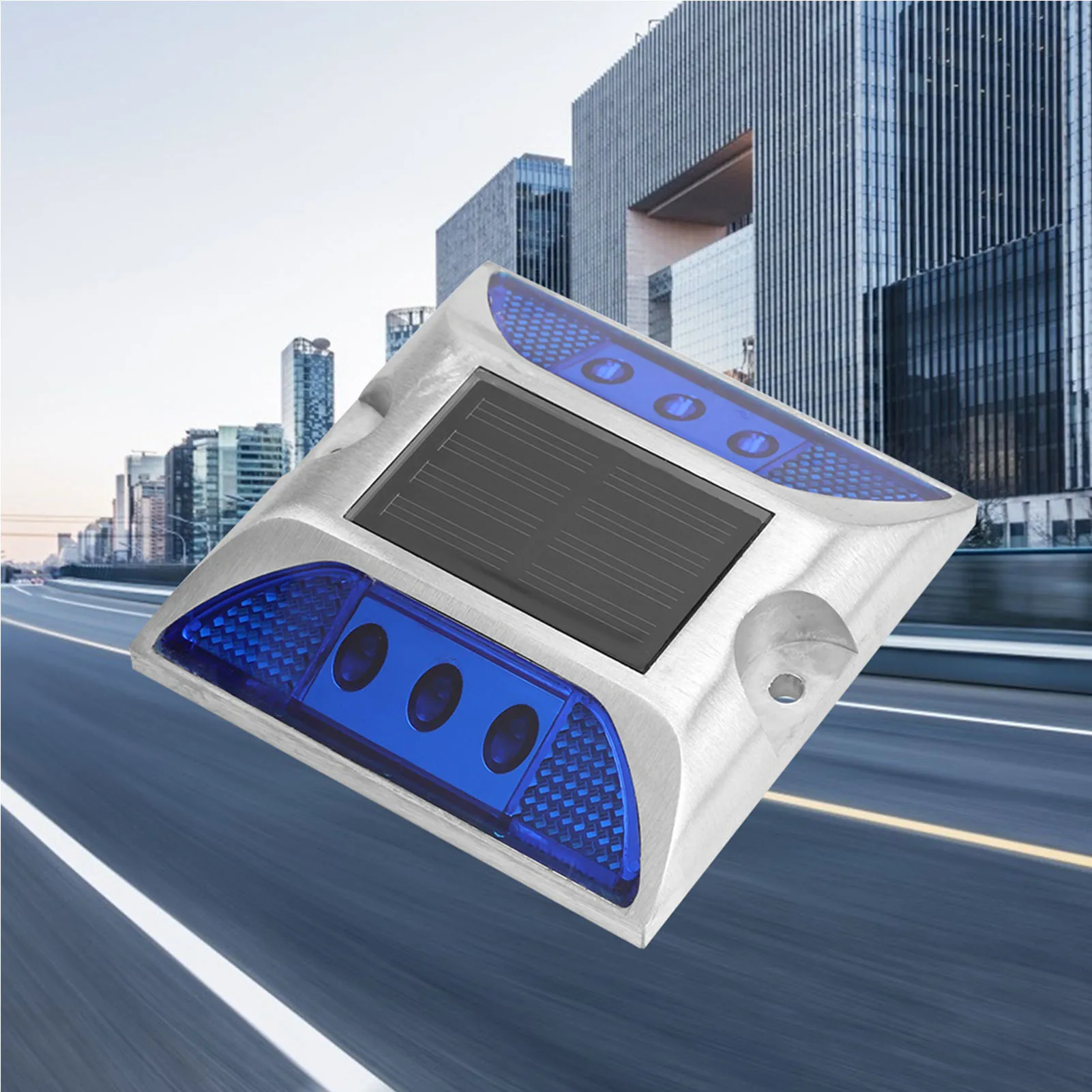 Ground Lamp LED Solar Power Ground Marker Lights Waterproof Outdoor Driveway Road Highway Spike Lamp LED Ground Lights